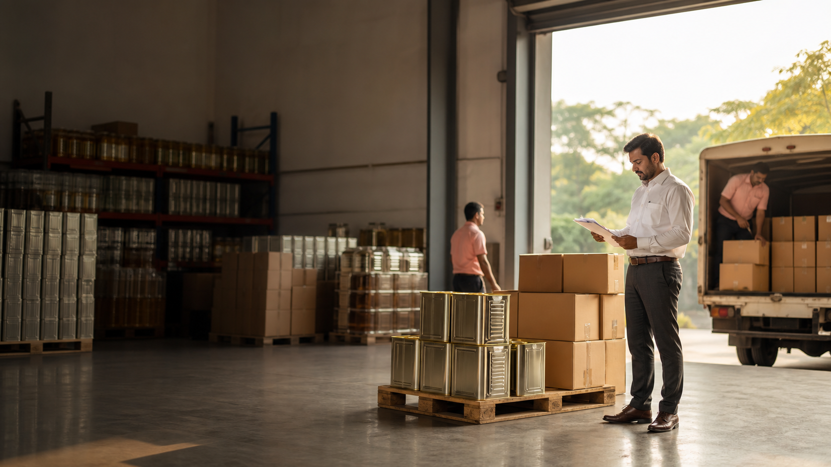Food commodity distribution warehouse